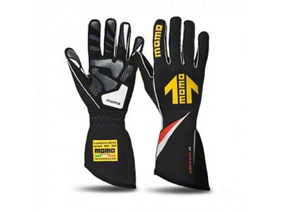 MOMO USA Corsa R Gloves Size 11 FIA 8856-2000 -Black