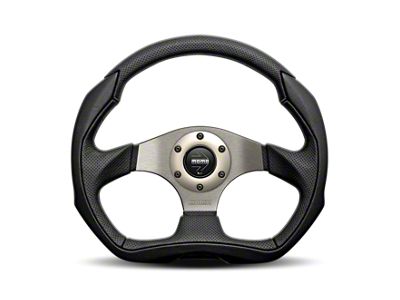 MOMO USA Eagle Steering Wheel 350 mm - Black Leather/Anth Spokes - EAG35BK0S