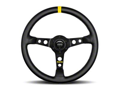 MOMO USA MOD07 Steering Wheel 350 mm - Black Leather/Black Spokes/1 - R1905/35L