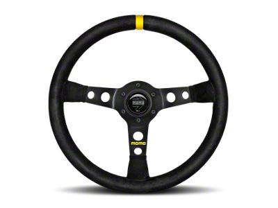 MOMO USA MOD07 Steering Wheel 350 mm - Black Suede/Black Spokes/1 - R1905/35S