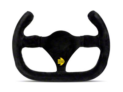 MOMO USA MOD27/C Steering Wheel 270 mm - Black Suede/Black Spokes - R1925C/27S