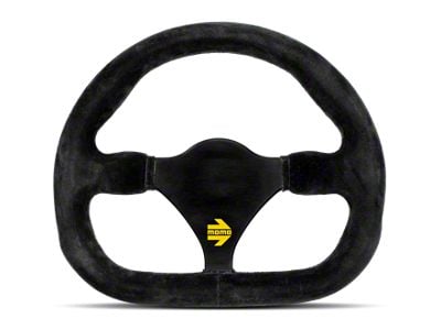 MOMO USA MOD27 Steering Wheel 270 mm - Black Suede/Black Spokes