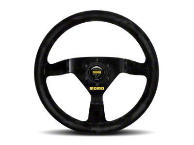 MOMO USA MOD69 Steering Wheel 350 mm - Black Suede/Black Spokes - R1913/35S