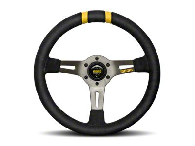 MOMO USA MODDRIFT Steering Wheel 330 mm - Black Suede/Anth Spokes/2 - R1907/33S