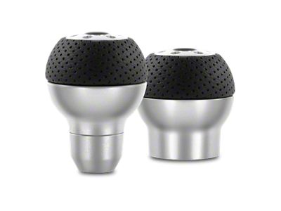 MOMO USA Race Shift Knob - Aluminum; Black Airleather Insert - ALUAIR
