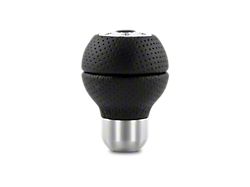 MOMO USA Race Shift Knob - Black Airleather; Aluminum Insert - RACAIR