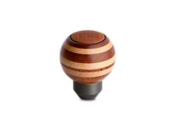 MOMO USA Targa Heritage Shift Knob - Round Wood; Layered Mahogany
