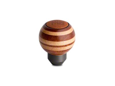 MOMO USA Targa Heritage Shift Knob - Round Wood; Layered Mahogany