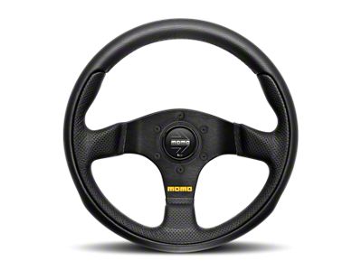MOMO USA Steering Wheel 300 mm - 4 Black Leather/Black - TEA30BK0B