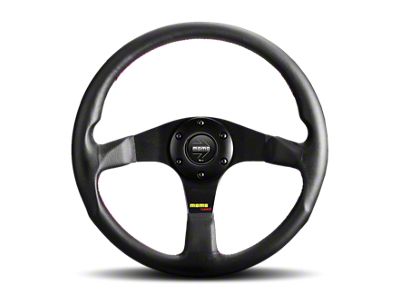 MOMO USA Tuner Steering Wheel 320 mm - Black Leather/Red Stitch/Black - TUN32BK0B