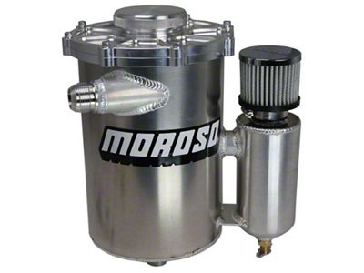 Moroso 13in Tall 7in Dia 5qt Dry Sump Tank w/Breather - 22612