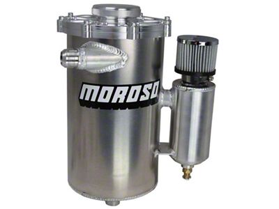 Moroso 15in Tall 7in Dia 6qt Dry Sump Tank w/Breather - 22614