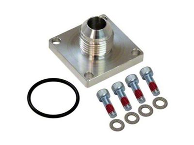 Moroso 8AN Male 4-Bolt Square Flange Dry Sump Square Base - 22751