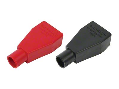 Moroso Battery Post Boots - 1 Black - 1 Red - 74114