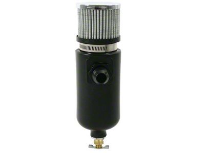 Moroso Breather Tank/Catch Can -10An Male Inlet - Black Polyethylene - 85402