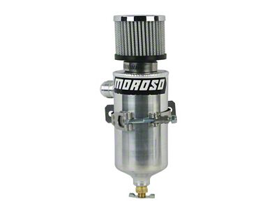 Moroso Breather Tank/Catch Can -12An Male Fitting - Aluminum - 85465