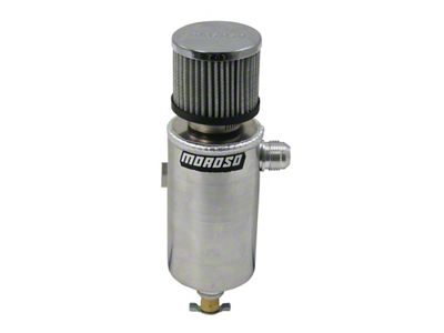 Moroso Breather Tank/Catch Can -12An Male Fitting - Roll Bar - 85461