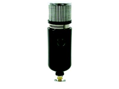 Moroso Breather Tank/Catch Can -12An Male Inlet - Black Polyethylene - 85400