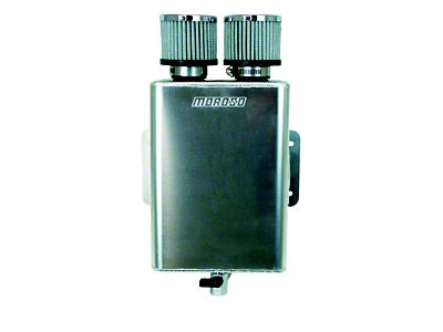 Moroso Breather Tank/Catch Can -16An Inlet - Two Breathers - 85390
