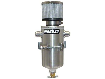 Moroso Breather Tank/Catch Can - Two -10An Male Fittings