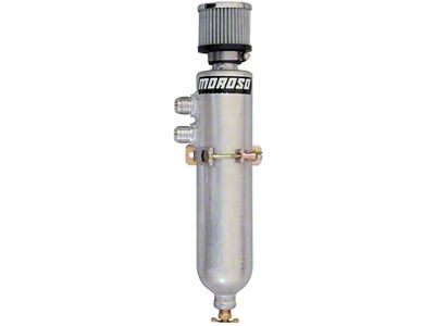 Moroso Breather Tank/Catch Can - Two -12An Fittings - Aluminum - 85466