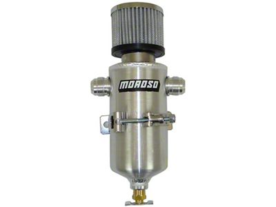 Moroso Breather Tank/Catch Can - Two -12An Male Fittings - 85469