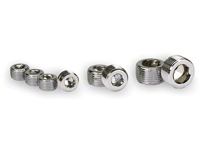 Moroso Chrome Plated Pipe Plugs - 3/8in NPT Thread - 39152