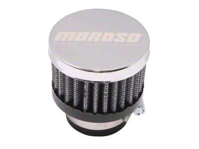 Moroso Filtered Valve Cover Breather - Clamp-On - 1in ID - 68791