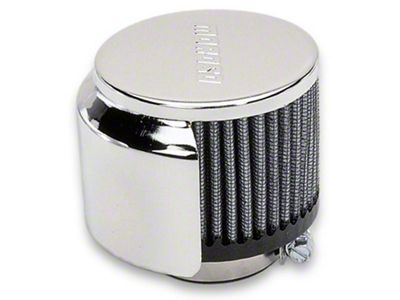 Moroso Filtered Valve Cover Breather - Clamp-On - Half Hood - 68811