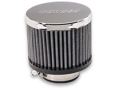 Moroso Filtered Valve Cover Breather - Clamp-On - No Hood - 68816