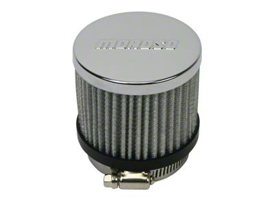 Moroso Filtered Valve Cover Breather - Clamp-On - No Hood - 68818