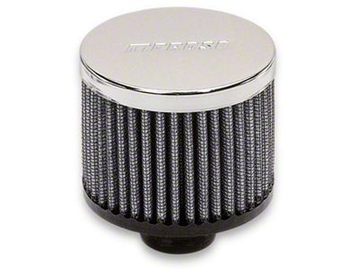 Moroso Filtered Valve Cover Breather - Push-In - No Hood - 68817
