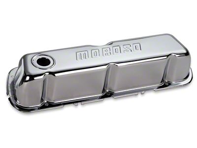 Moroso Ford 302/351W Valve Cover - w/Baffles - Stamped Steel - 68201
