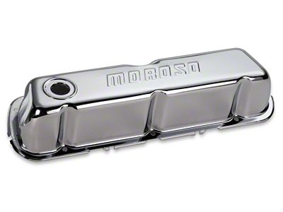 Moroso Ford 302/351W Valve Cover - w/o Baffles - Stamped - 68202