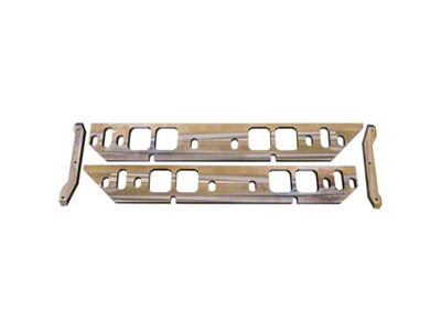 Moroso GM BBC Oval Port Intake Manifold Spacers - Machined - 65091