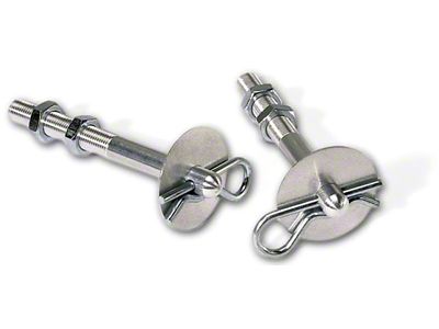Moroso Hood Pin Set - 3/8in - Aluminum - 2 - 39000