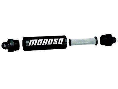 Moroso In-Line Fuel Filter - 6.5in -8An - 40 Micron - 65230