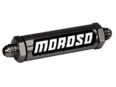 Moroso Oil Filter - In Line Screened -8An - Aluminum - 23870