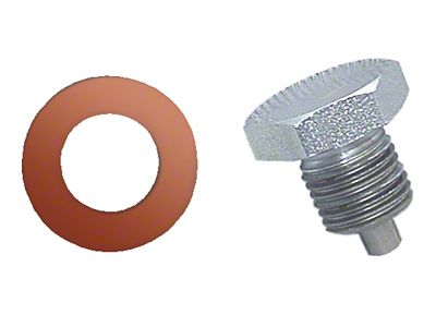 Moroso Oil Pan Drain Plug w/Copper Washer - Clear Zinc - 97002