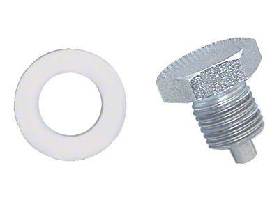 Moroso Oil Pan Drain Plug w/Nylon Washer - Chrome - 97000