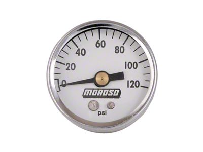 Moroso Oil Pressure Gauge - 0-120lbs - 1.5in Diameter - 89611