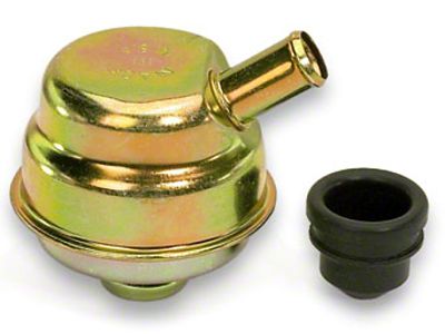 Moroso Oil Separator/Breather - 5/8in Hose - Gold Iridite - 68780