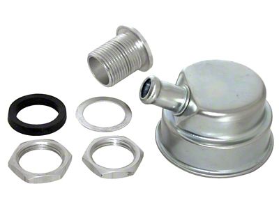 Moroso Positive Locking Breather - 3/4in Hose - Clear Finish - 68785