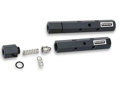 Moroso Pressure Regulator Fuel Log w/Shims - 6-10psi Adjustment - 65145