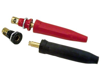 Moroso Quick-Disconnect Flush Mount Battery Cable Connectors - 1 Black - 74155