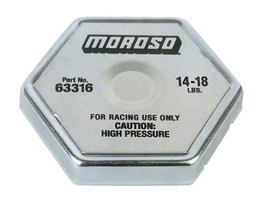 Moroso Racing Radiator Cap - 14-18lbs - 63316