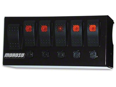 Moroso Rocker Switch Panel - Cage Mount - LED - 74190