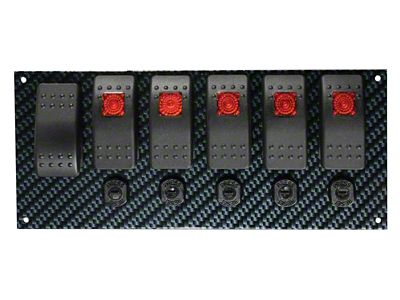 Moroso Rocker Switch Panel - Dash Mount - LED - 74193