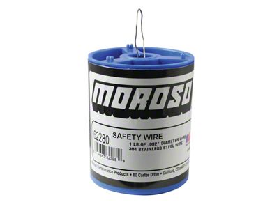 Moroso Safety Wire - Stainless Steel - 1lb Can - 62280
