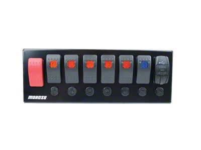 Moroso Switch Panel Rocker LED w/USB & Breakers Rollcage - 74196